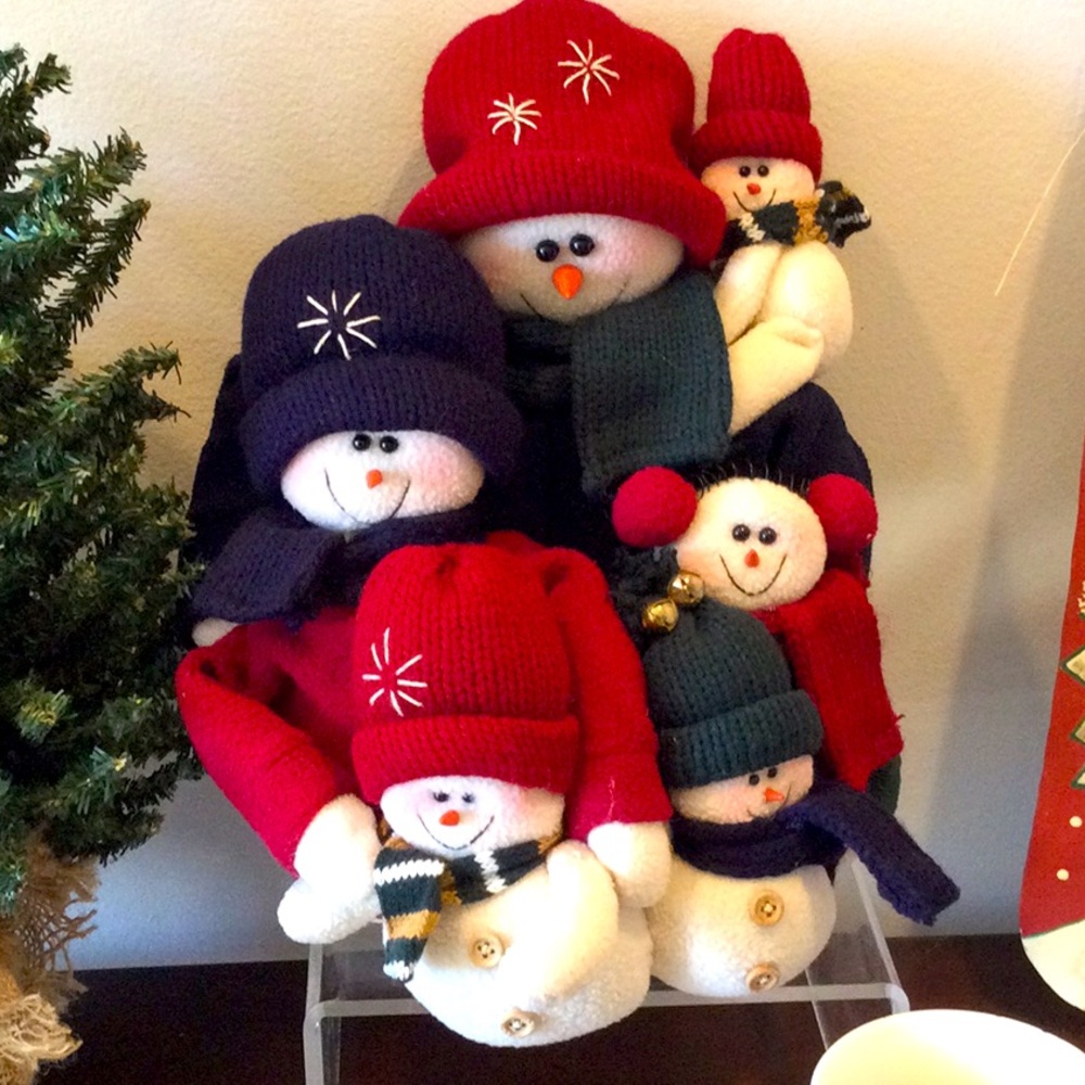 Snowman Family Plush